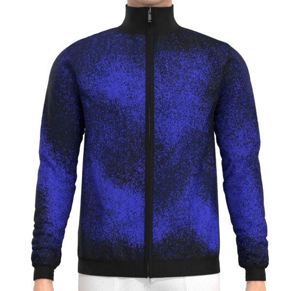 Pixel Cardigan Cobalt Navy Black